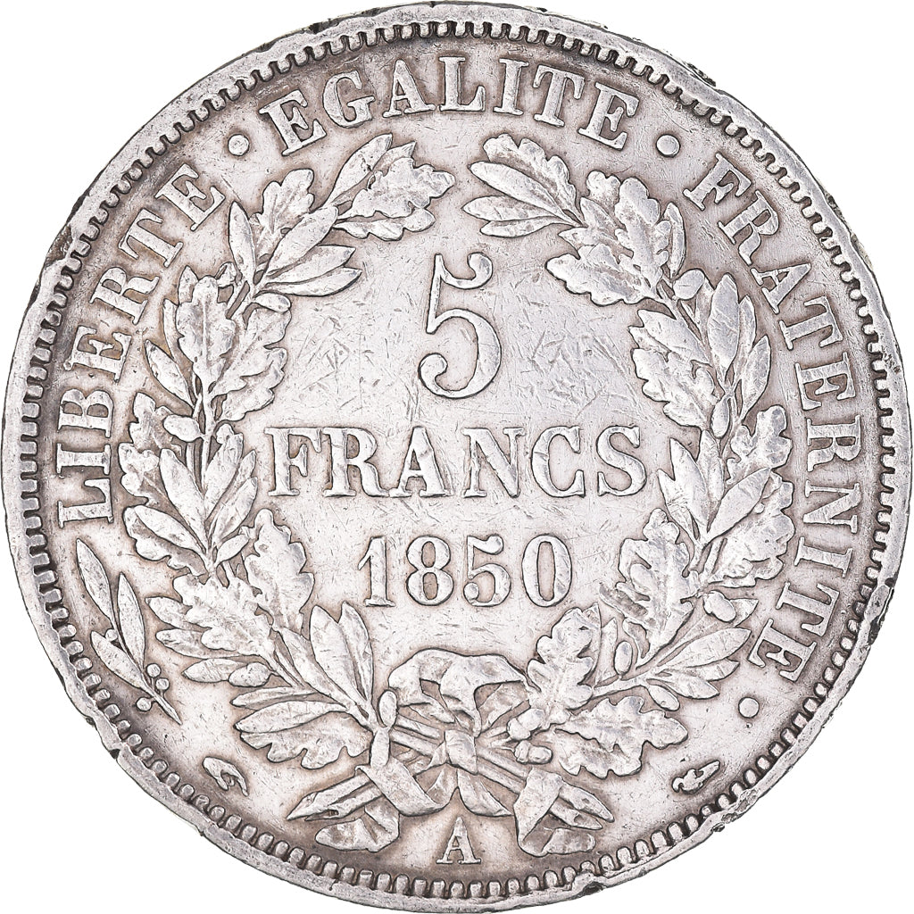 Monnaie, France, Cérès, 5 Francs, 1850, Paris, TB+, Argent, Gadoury:719