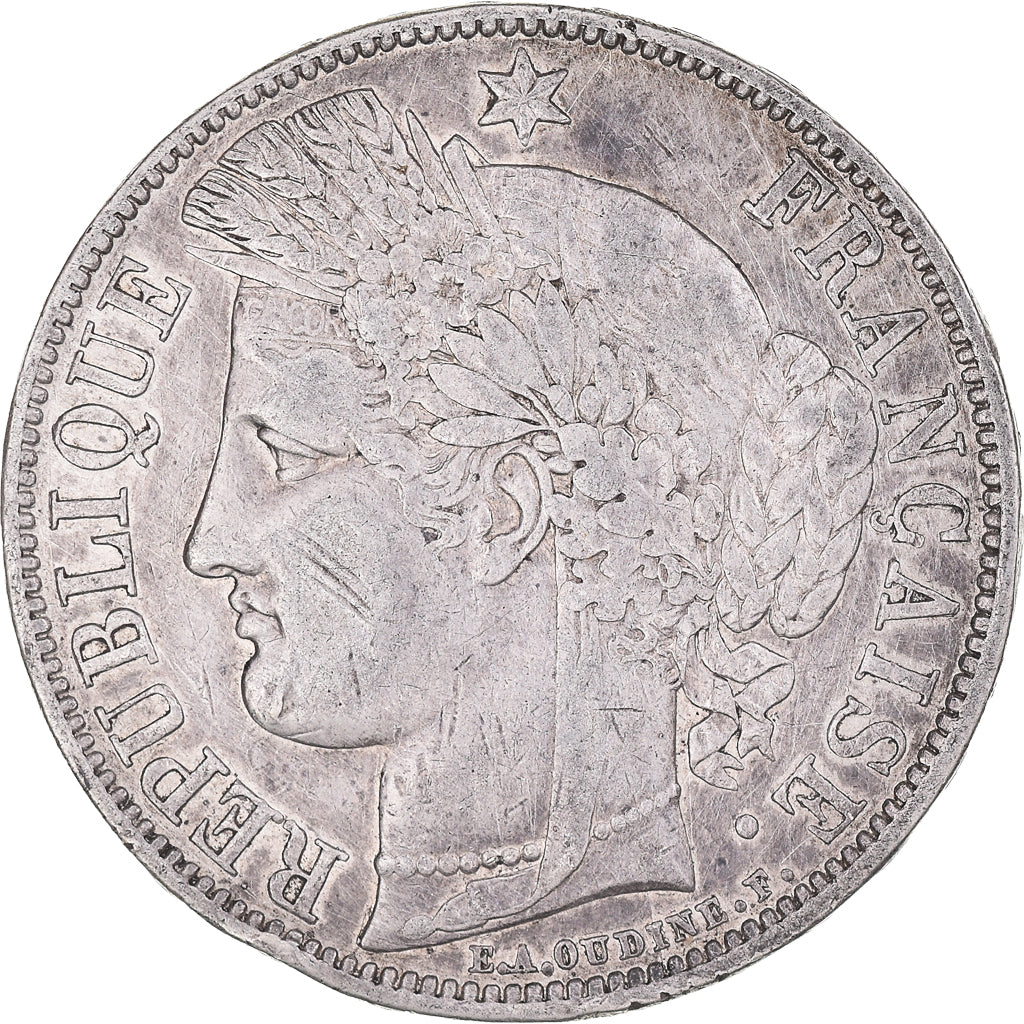 Monnaie, France, Cérès, 5 Francs, 1850, Paris, TB+, Argent, Gadoury:719