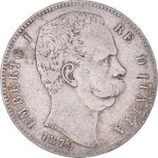 Moneta, Italia, Umberto I, 5 Lire, 1879, Rome, MB+, Argento, KM:20