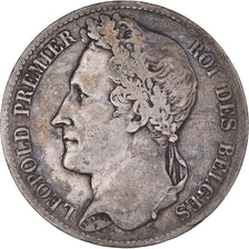 Moneta, Belgio, Leopold I, 5 Francs, 5 Frank, 1833, MB, Argento, KM:3.1
