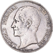 Coin, Belgium, Leopold I, 5 Francs, 5 Frank, 1849, Brussels, VF(20-25), Silver