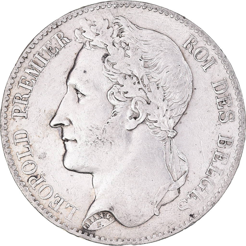 Coin, Belgium, Leopold I, 5 Francs, 5 Frank, 1849, VF(30-35), Silver, KM:3.2