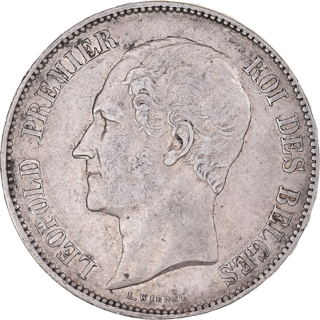 Coin, Belgium, Leopold I, 5 Francs, 5 Frank, 1850, VF(30-35), Silver, KM:17