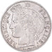 Moneda, Francia, Cérès, 5 Francs, 1851, Paris, MBC+, Plata, KM:761.1