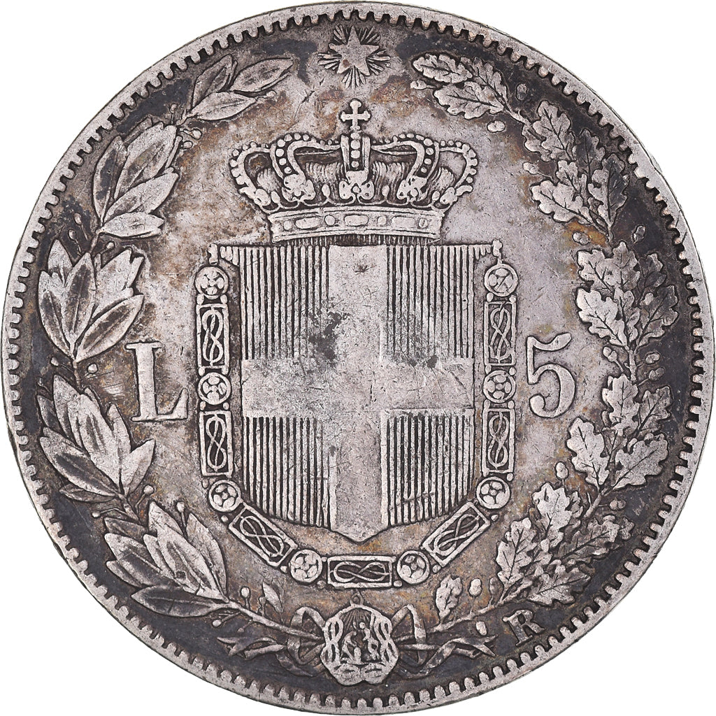 Monnaie, Italie, Umberto I, 5 Lire, 1879, Rome, TB+, Argent, KM:20