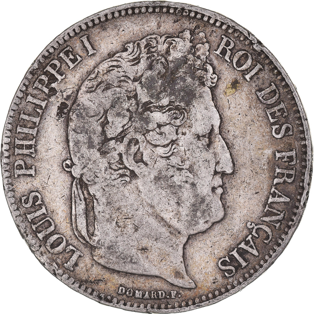 Coin, France, Louis-Philippe, 5 Francs, 1834, Perpignan, VF(20-25), Silver