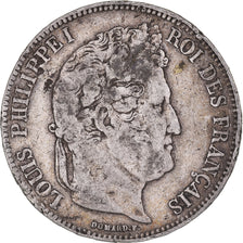 Coin, France, Louis-Philippe, 5 Francs, 1834, Perpignan, VF(20-25), Silver