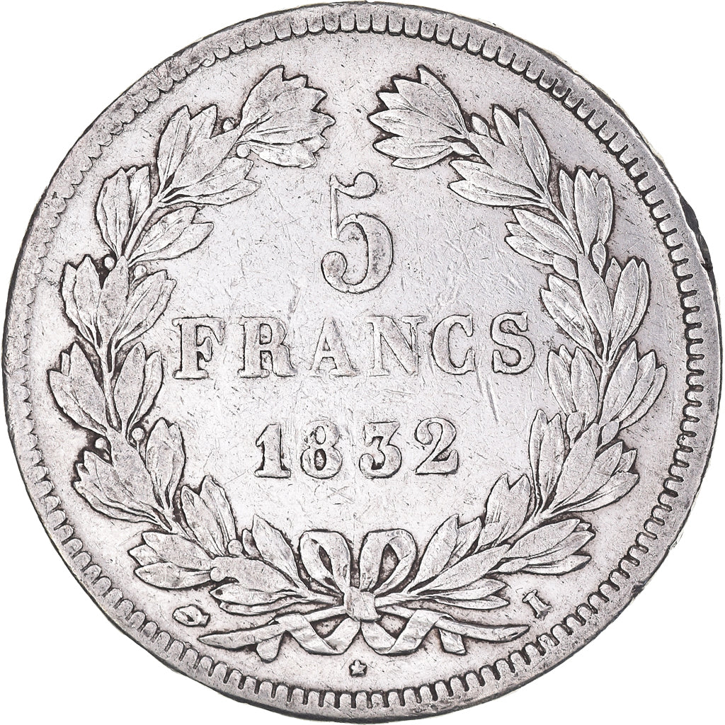 Monnaie, France, Louis-Philippe, 5 Francs, 1832, Limoges, TB+, Argent