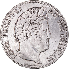 Coin, France, Louis-Philippe, 5 Francs, 1833, Nantes, VF(20-25), Silver