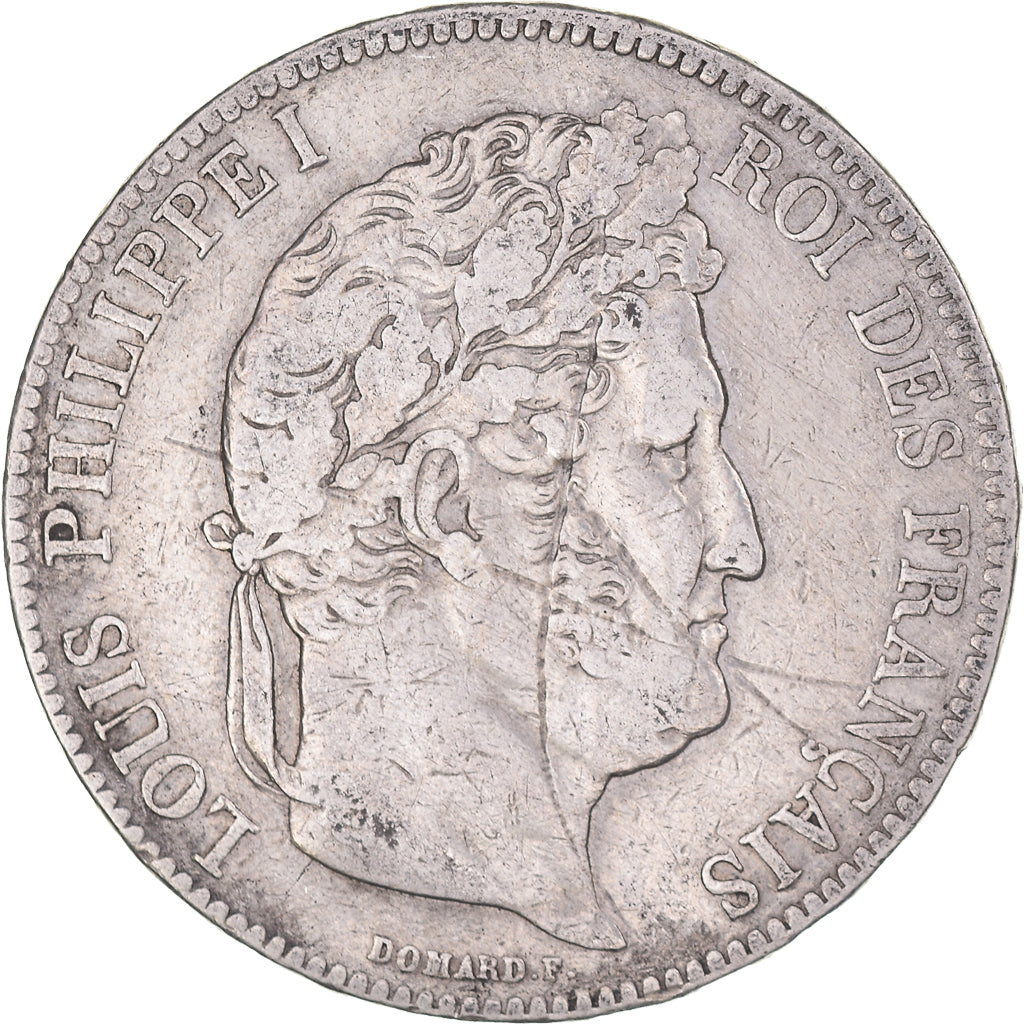 Coin, France, Louis-Philippe, 5 Francs, 1834, La Rochelle, VF(20-25), Silver