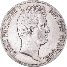 Coin, France, Louis-Philippe, 5 Francs, 1831, Lyon, VF(20-25), Silver, KM:735.4