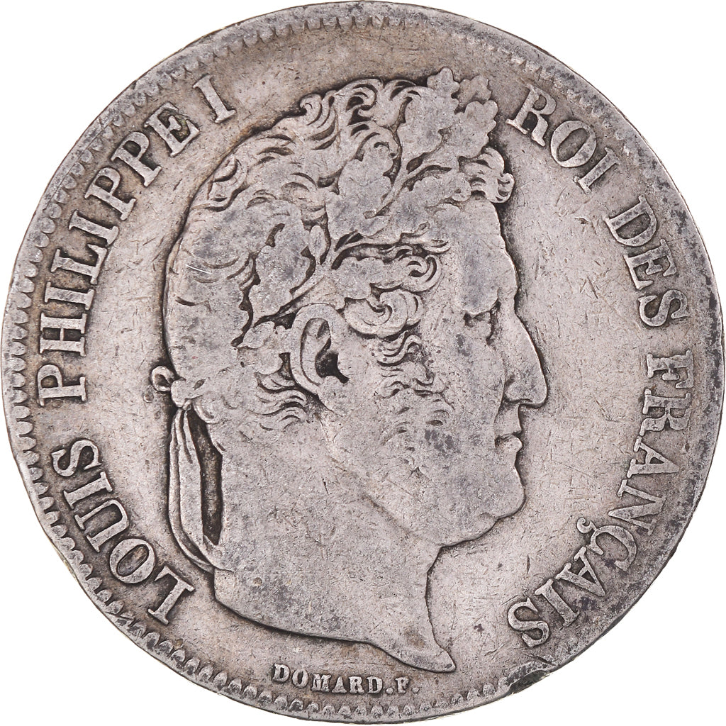 Münze, Frankreich, Louis-Philippe, 5 Francs, 1832, Marseille, S, Silber