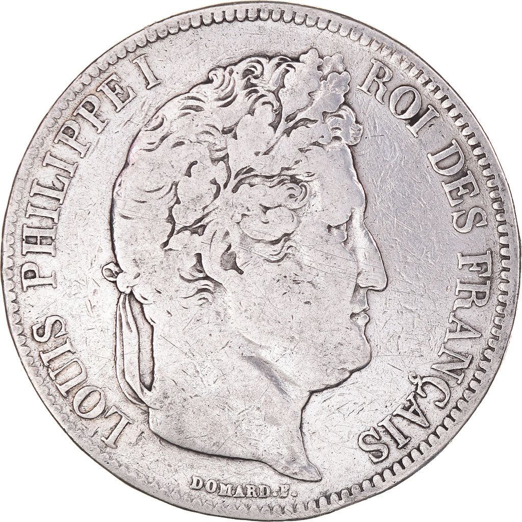 Coin, France, Louis-Philippe, 5 Francs, 1832, Marseille, VF(20-25), Silver