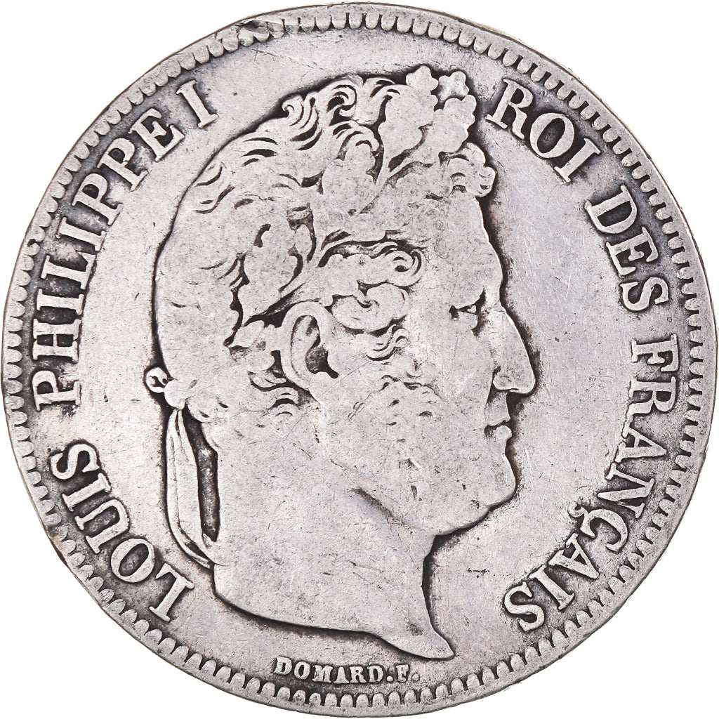 Münze, Frankreich, Louis-Philippe, 5 Francs, 1838, Marseille, S, Silber