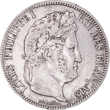 Monnaie, France, Louis-Philippe, 5 Francs, 1838, Marseille, TB+, Argent