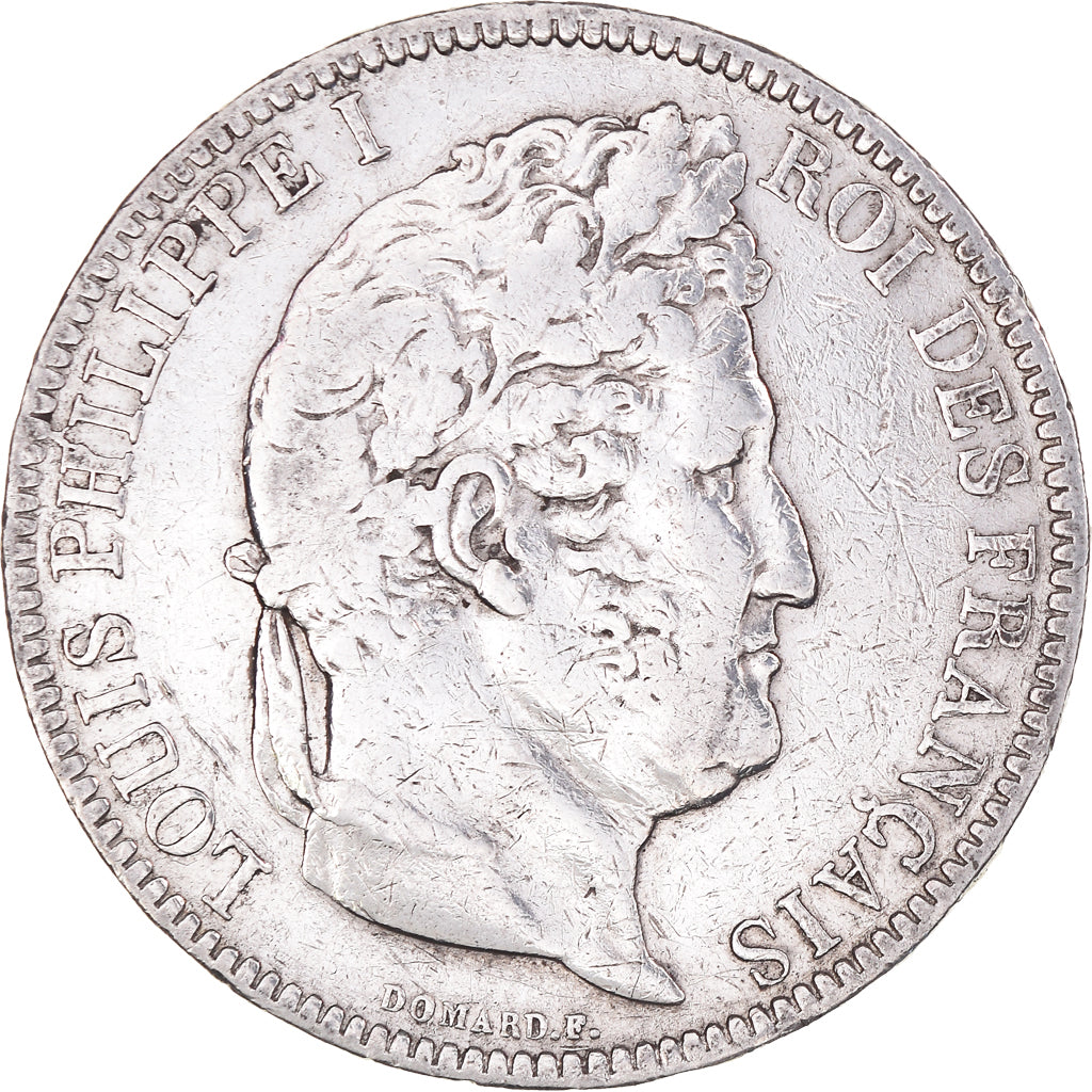 Coin, France, Louis-Philippe, 5 Francs, 1831, Bordeaux, VF(20-25), Silver