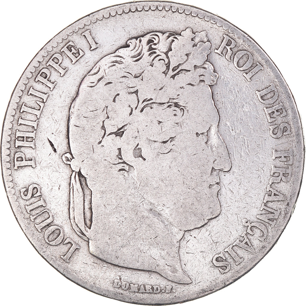 Coin, France, Louis-Philippe, 5 Francs, 1832, Bordeaux, VF(20-25), Silver