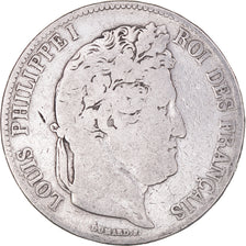 Coin, France, Louis-Philippe, 5 Francs, 1832, Bordeaux, VF(20-25), Silver