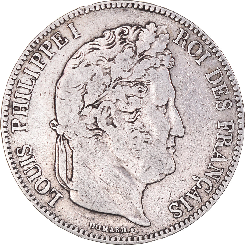 Coin, France, Louis-Philippe, 5 Francs, 1835, Bordeaux, VF(20-25), Silver