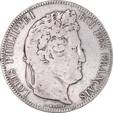 Monnaie, France, Louis-Philippe, 5 Francs, 1840, Bordeaux, TB, Argent