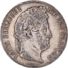Coin, France, Louis-Philippe, 5 Francs, 1840, Bordeaux, VF(20-25), Silver