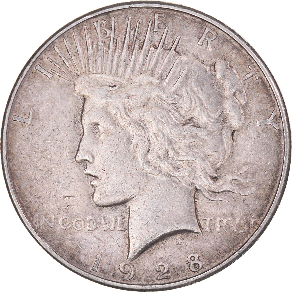 Coin, United States, Peace Dollar, Dollar, 1928, U.S. Mint, San Francisco