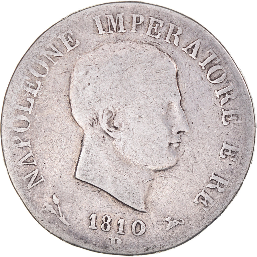 Coin, ITALIAN STATES, KINGDOM OF NAPOLEON, Napoleon I, 5 Lire, 1810, Bologna