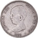 Monnaie, Espagne, Alfonso XIII, 5 Pesetas, 1889, Madrid, TB, Argent, KM:689