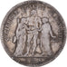 Coin, France, Hercule, 5 Francs, 1848, Strasbourg, VF(20-25), Silver, KM:756.2