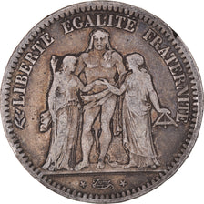 Coin, France, Hercule, 5 Francs, 1848, Strasbourg, VF(30-35), Silver, KM:756.2