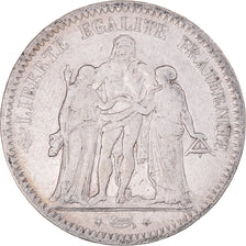 Monnaie, France, Hercule, 5 Francs, 1848, Strasbourg, TB+, Argent, Gadoury:683