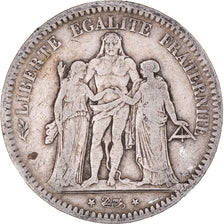 Coin, France, Hercule, 5 Francs, 1849, Strasbourg, VF(20-25), Silver, KM:756.2