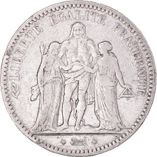 Coin, France, Hercule, 5 Francs, 1849, Strasbourg, VF(20-25), Silver, KM:756.2