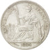 FRENCH COCHIN CHINA, 10 Cents, 1884, Paris, KM #4, AU(55-58), Silver, Lecompte..