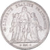 Münze, Frankreich, Hercule, 5 Francs, 1877, Bordeaux, S+, Silber, KM:820.2