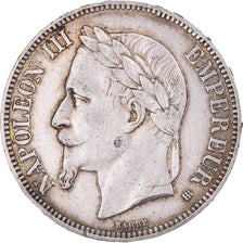 Monnaie, France, Napoléon III, 5 Francs, 1867, Strasbourg, TTB, Argent