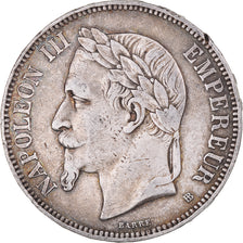 Coin, France, Napoléon III, 5 Francs, 1870, Strasbourg, VF(30-35), Silver