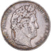 Moneta, Francia, Louis-Philippe, 5 Francs, 1844, Lille, BB, Argento, KM:749.13