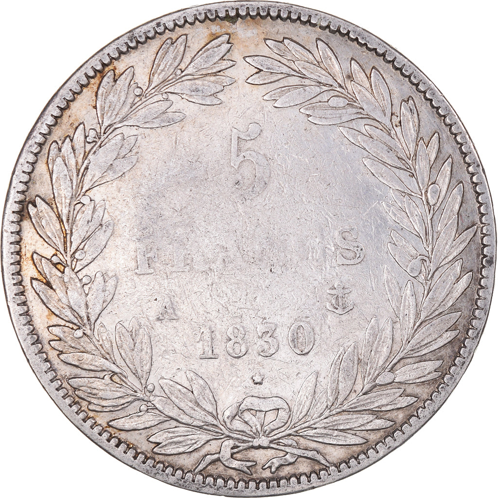 Monnaie, France, Louis-Philippe, 5 Francs, 1830, Paris, TB, Argent, Gadoury:676