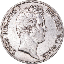 Coin, France, Louis-Philippe, 5 Francs, 1831, Paris, VF(20-25), Silver