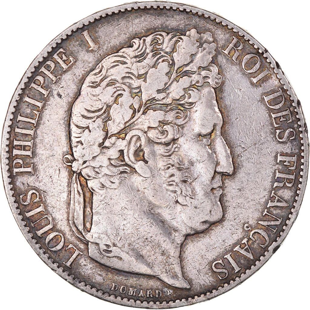 Moneta, Francia, Louis-Philippe, 5 Francs, 1847, Paris, BB, Argento, KM:749.1