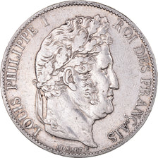 Monnaie, France, Louis-Philippe, 5 Francs, 1847, Paris, TTB, Argent