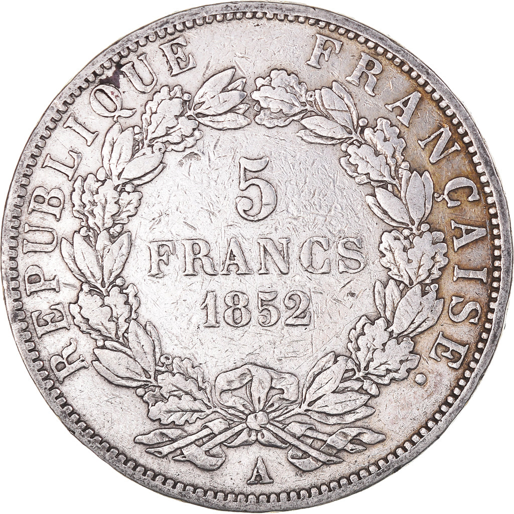 Moneta, Francja, Napoléon III, 5 Francs, 1852, Paris, VF(20-25), Srebro