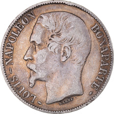 Moeda, França, Napoléon III, 5 Francs, 1852, Paris, VF(30-35), Prata