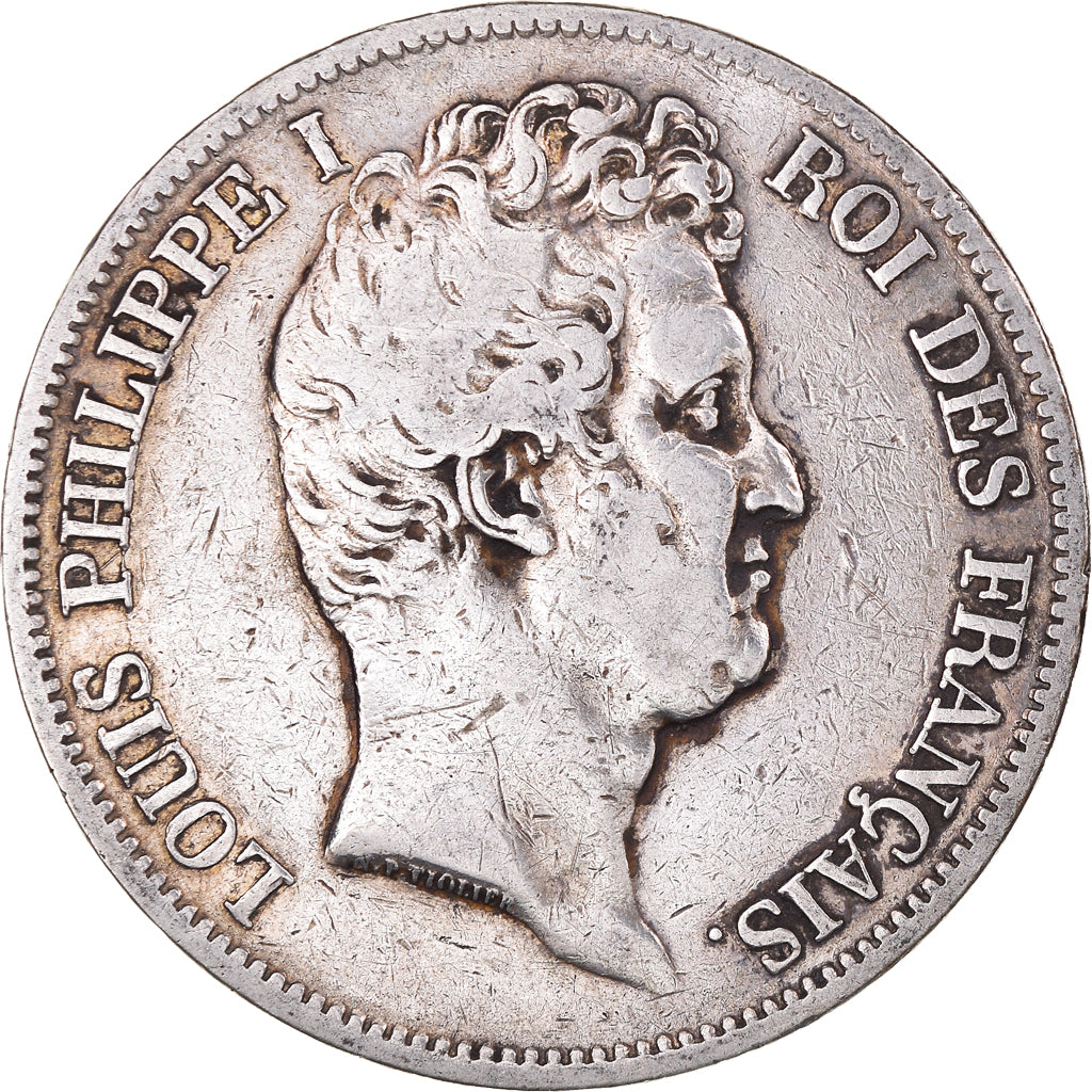 Coin, France, Louis-Philippe, 5 Francs, 1830, Lille, VF(20-25), Silver