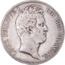 Coin, France, Louis-Philippe, 5 Francs, 1830, Lille, VF(20-25), Silver