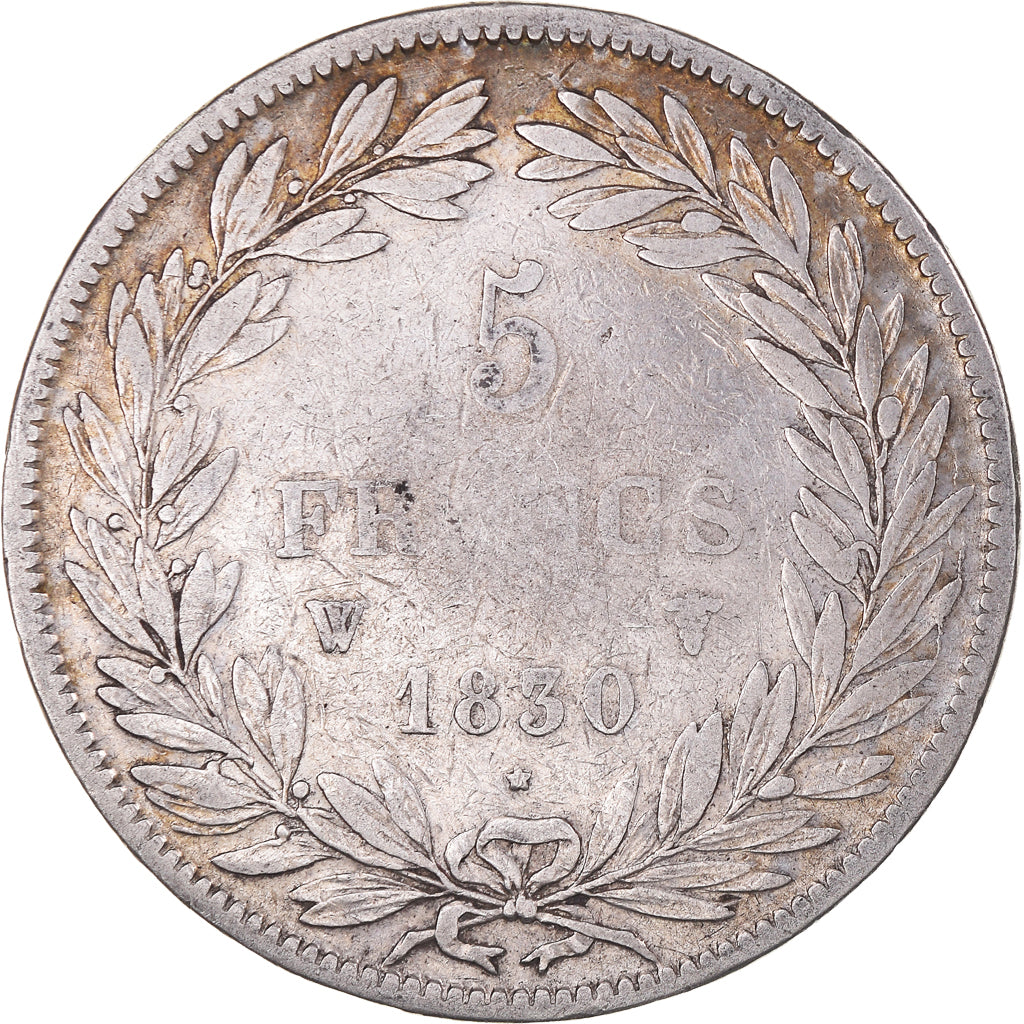 Coin, France, Louis-Philippe, 5 Francs, 1830, Lille, VF(20-25), Silver