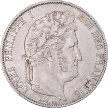 Monnaie, France, Louis-Philippe, 5 Francs, 1847, Paris, TTB, Argent