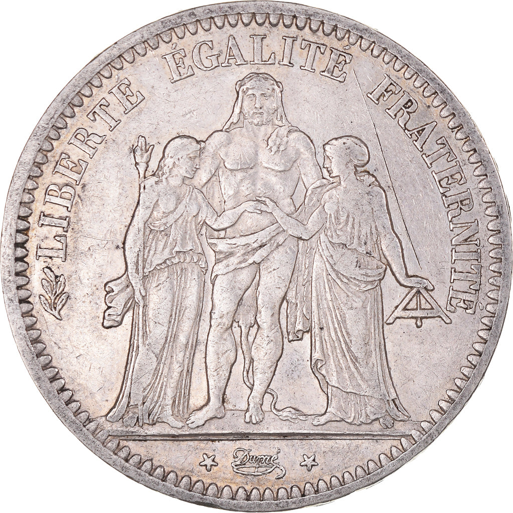 Münze, Frankreich, Hercule, 5 Francs, 1848, Paris, SS, Silber, KM:756.1