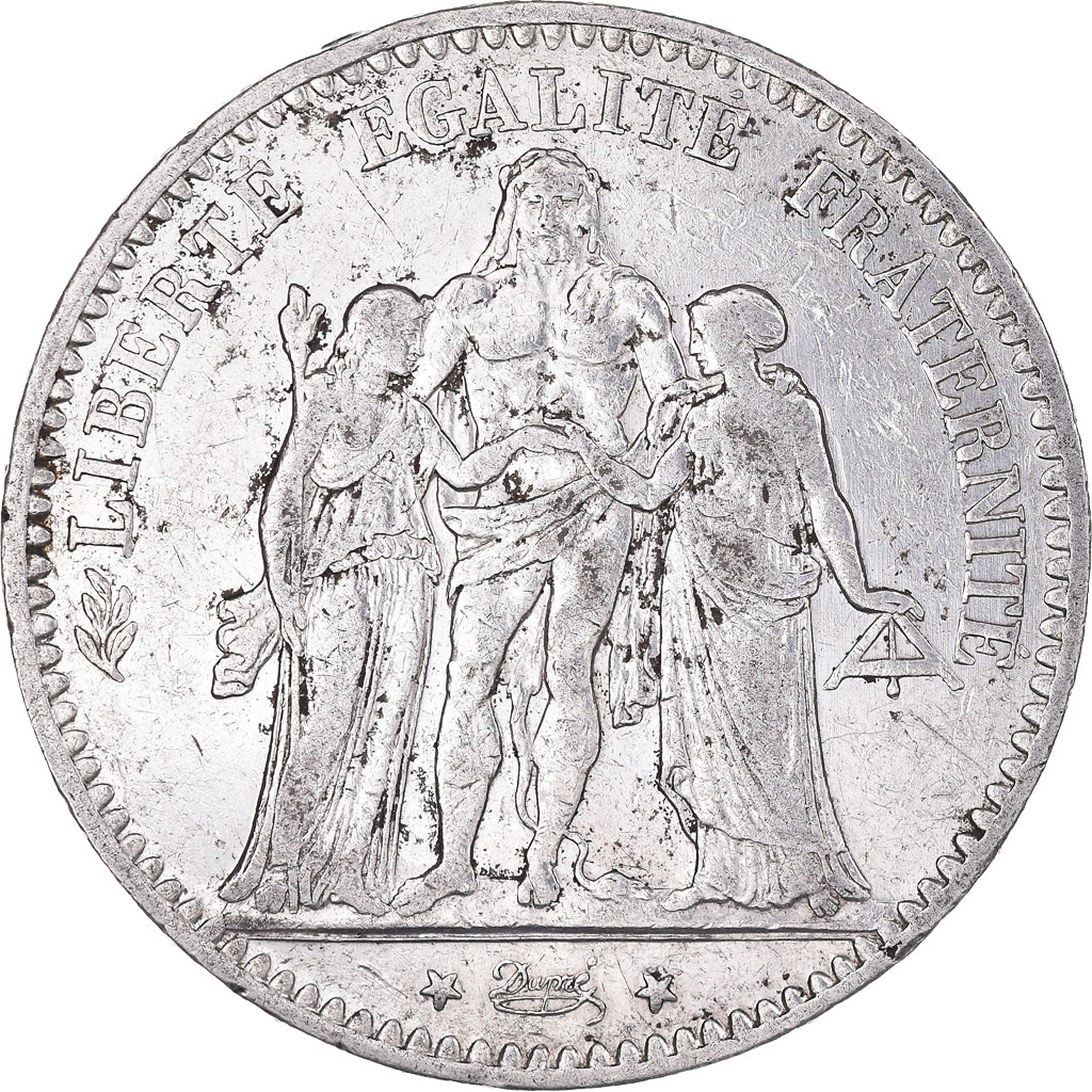 Coin, France, Hercule, 5 Francs, 1877, Paris, VF(30-35), Silver, KM:820.1